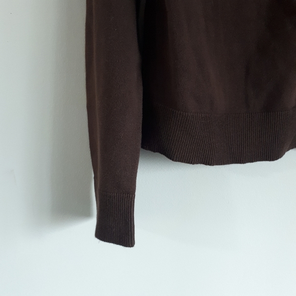 LOFT by Ann Taylor Brown Cardigan size Large - Picture 6 of 11